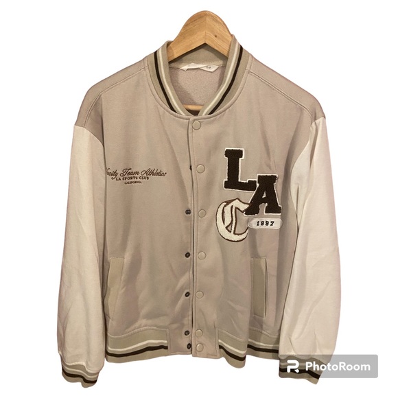 Blue Notes Fleece Varsity Bomber Jacket - Picture 1 of 6